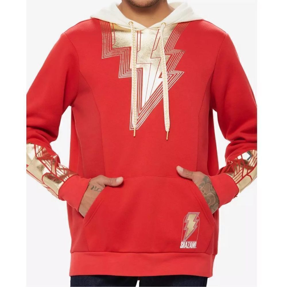 DC Comics Shazam! Fury Of The Gods Shazam Cosplay Hoodie New Size Medium